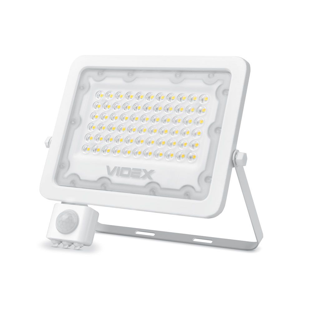 VIDEX LUCA 50 W LED floodlight / LED-prožektor, 5000 K, white / valge, VLE-F2e-505W-S — product view / tootevaade