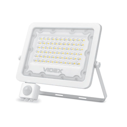 VIDEX LUCA 50 W LED floodlight / LED-prožektor, 5000 K, white / valge, VLE-F2e-505W-S — product view / tootevaade