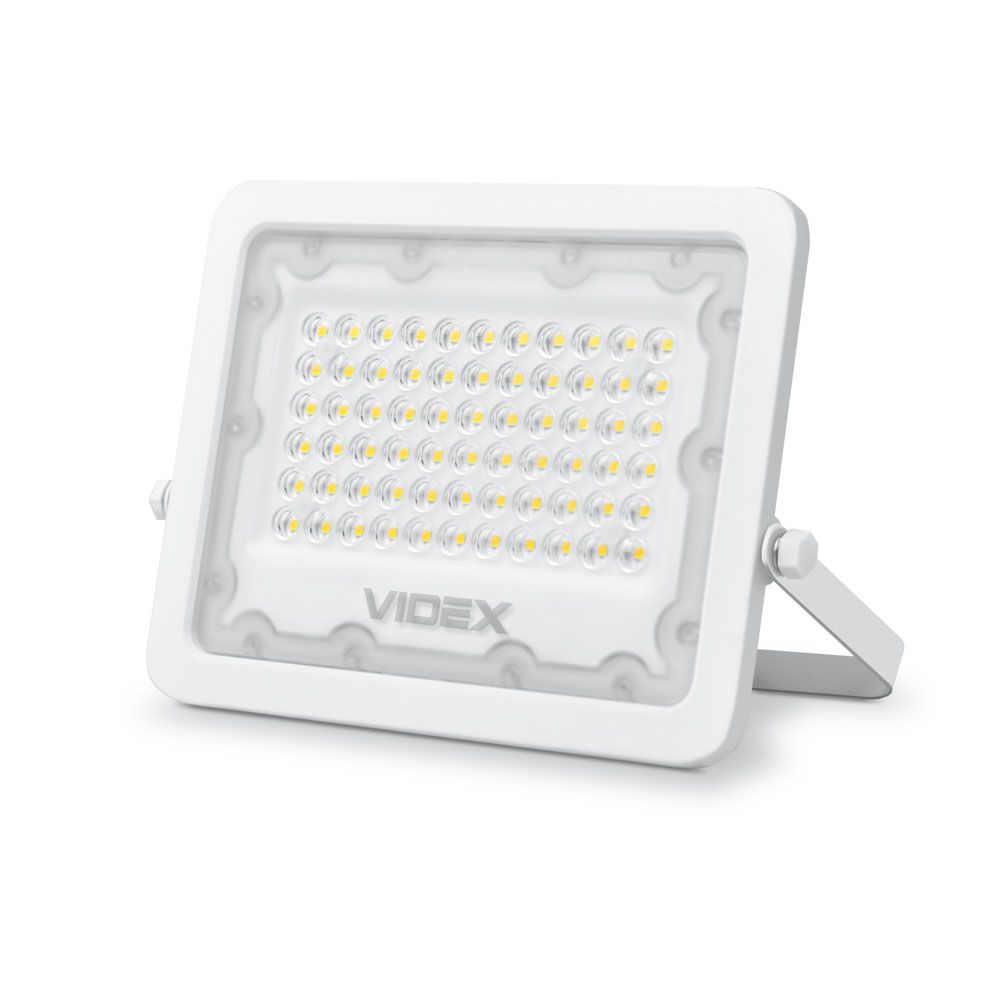 VIDEX LUCA 50 W LED floodlight / LED-prožektor, 5000 K, white / valge, VLE-F2e-505W — product view / tootevaade