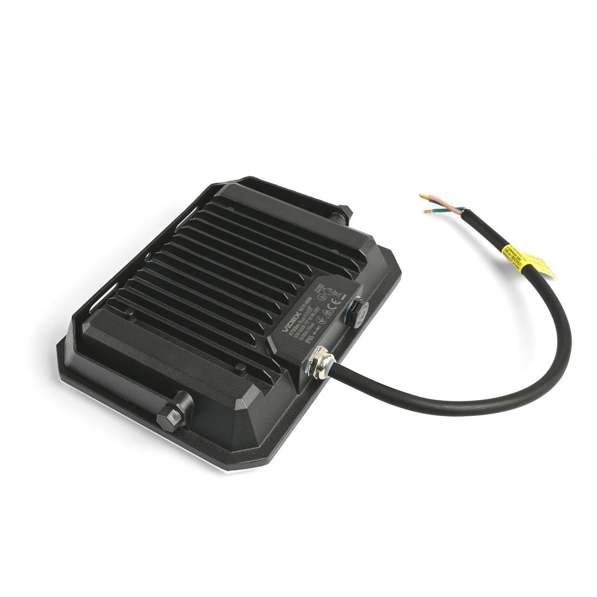 VIDEX F3 50 W LED floodlight / LED-prožektor, 5000 K, black / must, VLE-F3-0505B — view / vaade 3