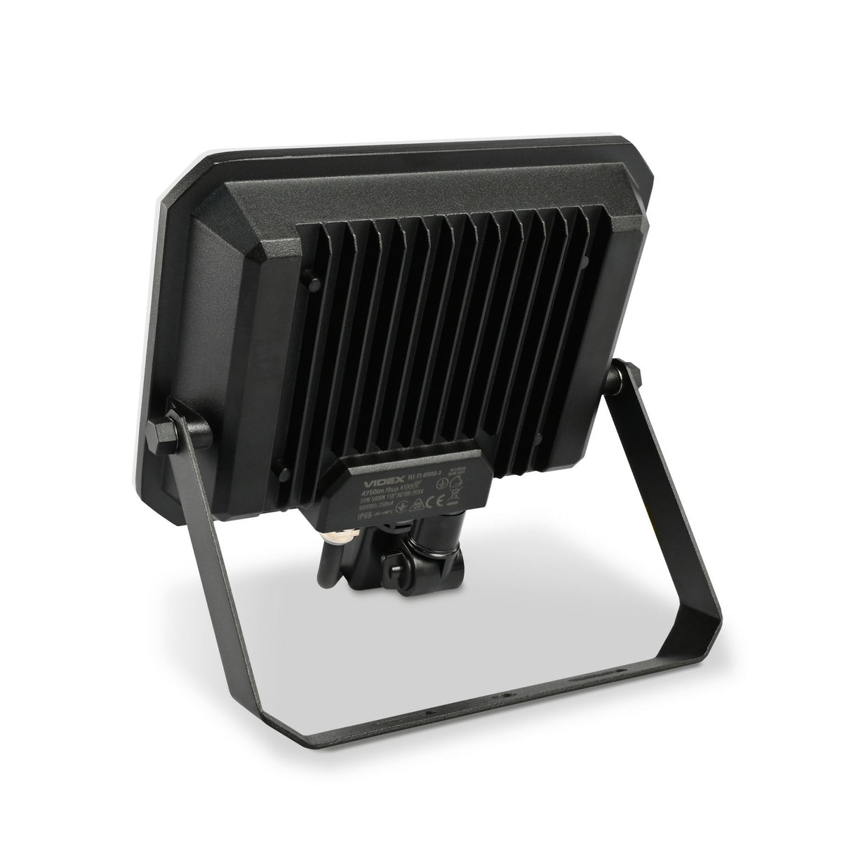 VIDEX F3 50 W LED floodlight / LED-prožektor, 5000 K, black / must, VLE-F3-0505B-S — view / vaade 2