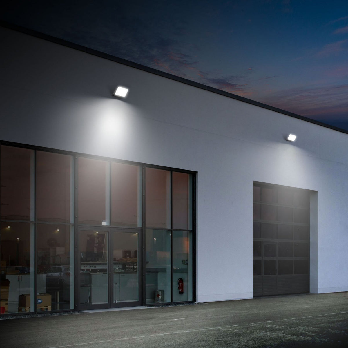 VIDEX F3 100 W LED floodlight / LED-prožektor, 5000 K, black / must, VLE-F3-1005B — view / vaade 4