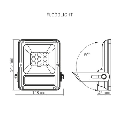 Solar Floodlight VIDEX VLE-FSO-205, 600 lm, 5000 K - official VIDEX image 6