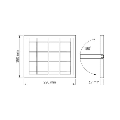 Solar Floodlight VIDEX VLE-FSO3-205, 500 lm, 5000 K - official VIDEX image 9