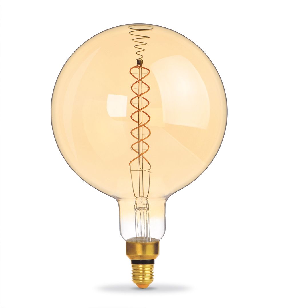 VIDEX G200 dimmable LED filament bulb 8 W E27, 1800 K – Amber glass – official product image 2