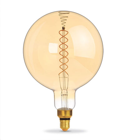 VIDEX G200 dimmable LED filament bulb 8 W E27, 1800 K – Amber glass – official product image 2
