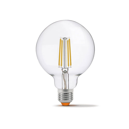 VIDEX G95 dimmable LED filament bulb 7 W E27, 4000 K – Clear glass – official product image 2