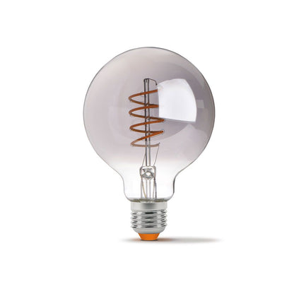 VIDEX G95 dimmable LED filament bulb 4 W E27, 1800 K – Graphite glass – official product image 2