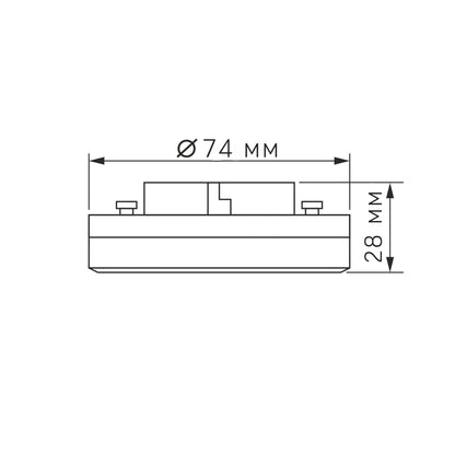 VIDEX GX53 LED bulb 12 W, 3000 K – official product image 6