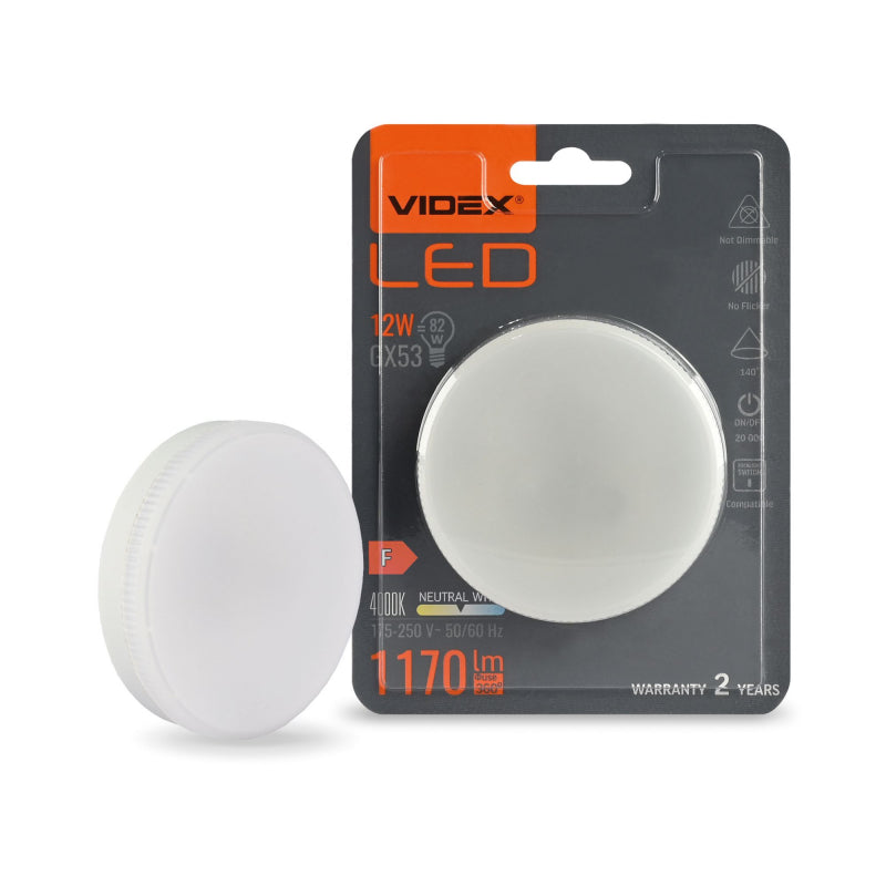 LED-pirn VIDEX-GX53-12W-NW