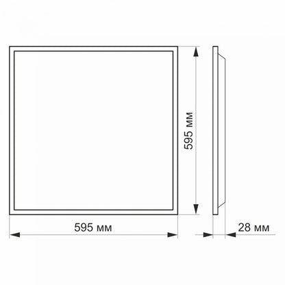 VIDEX VLE-PB404W 40W 4000K Recessed LED Panel - Pack of 2 - official product image 4