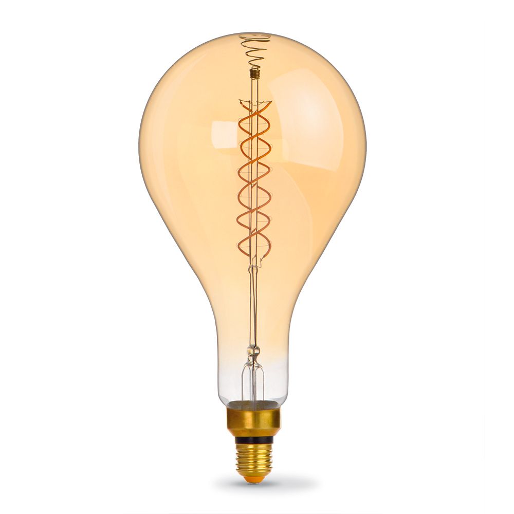 VIDEX PS160 dimmable LED filament bulb 8 W E27, 1800 K – Amber glass – official product image 2