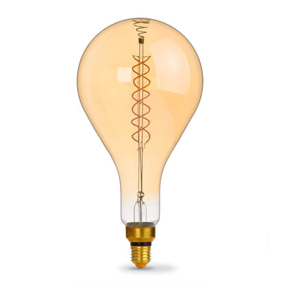 VIDEX PS160 dimmable LED filament bulb 8 W E27, 1800 K – Amber glass – official product image 2