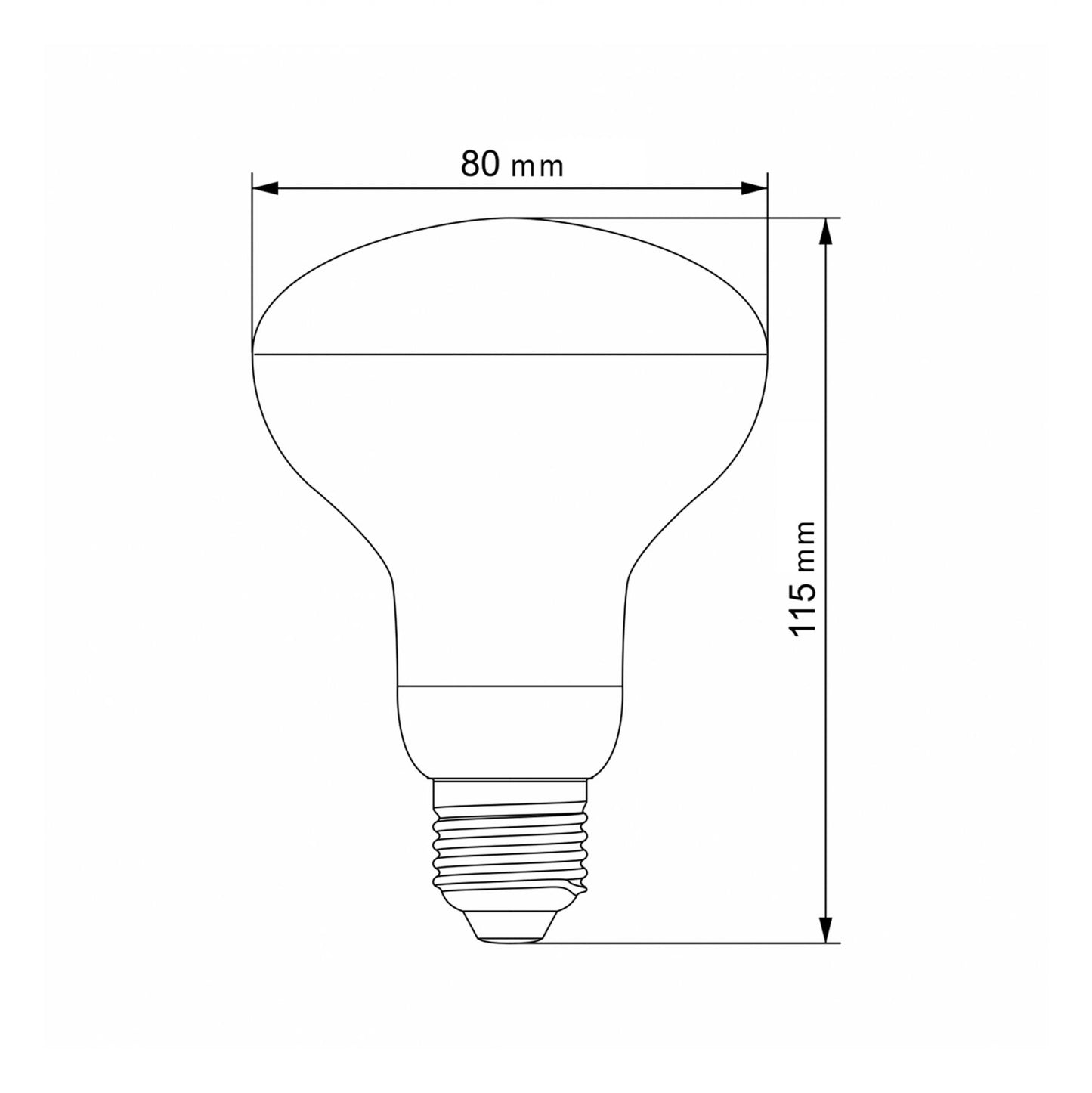 VIDEX R80 LED grow bulb 9 W E27, 1200 K – official product image 3