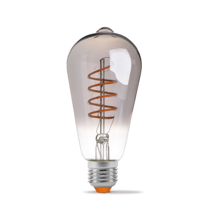 VIDEX ST64 dimmable LED filament bulb 4 W E27, 1800 K – Graphite glass – official product image 2