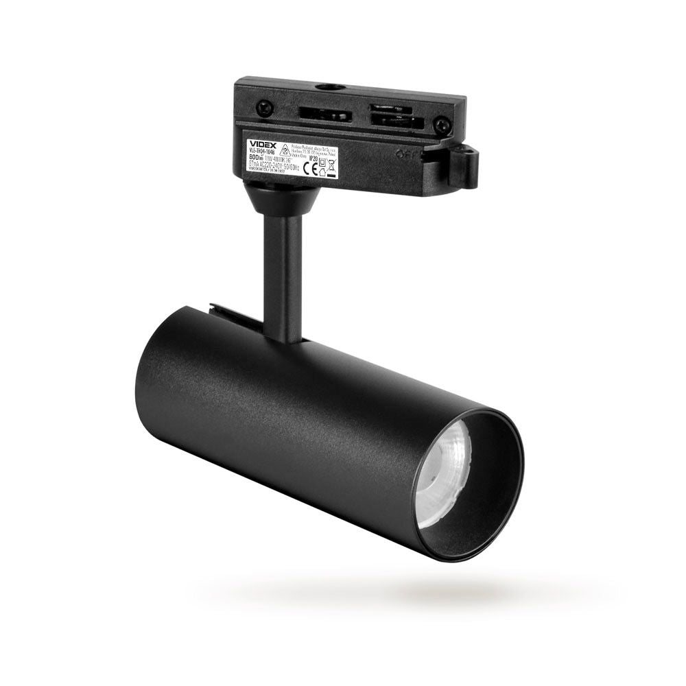 VIDEX TOR 10W black LED track light - official product image 5