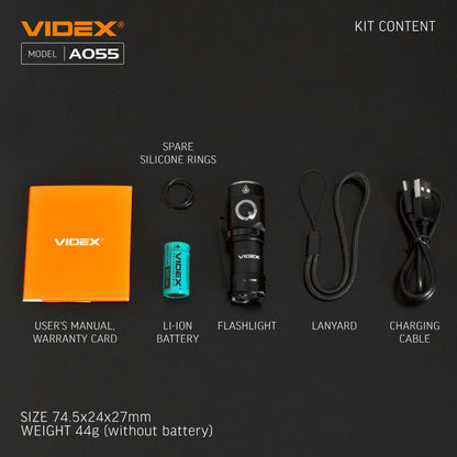 LED Portable Flashlight VIDEX VLF-A055 600 Lm 5700K – official image 24