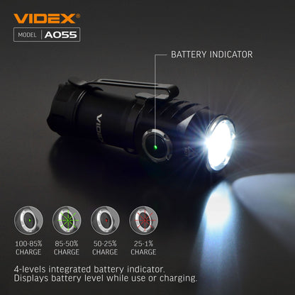 LED Portable Flashlight VIDEX VLF-A055 600 Lm 5700K – official image 16