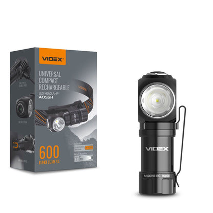 LED Portable Flashlight VIDEX VLF-A055H 600 Lm 5700K – official image 1