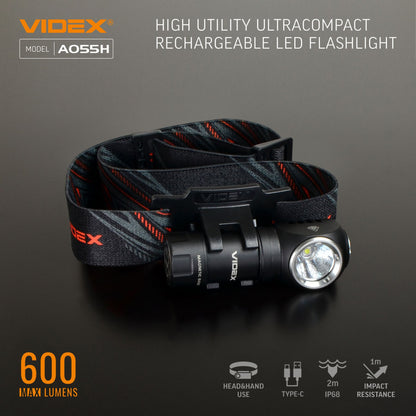 LED Portable Flashlight VIDEX VLF-A055H 600 Lm 5700K – official image 13