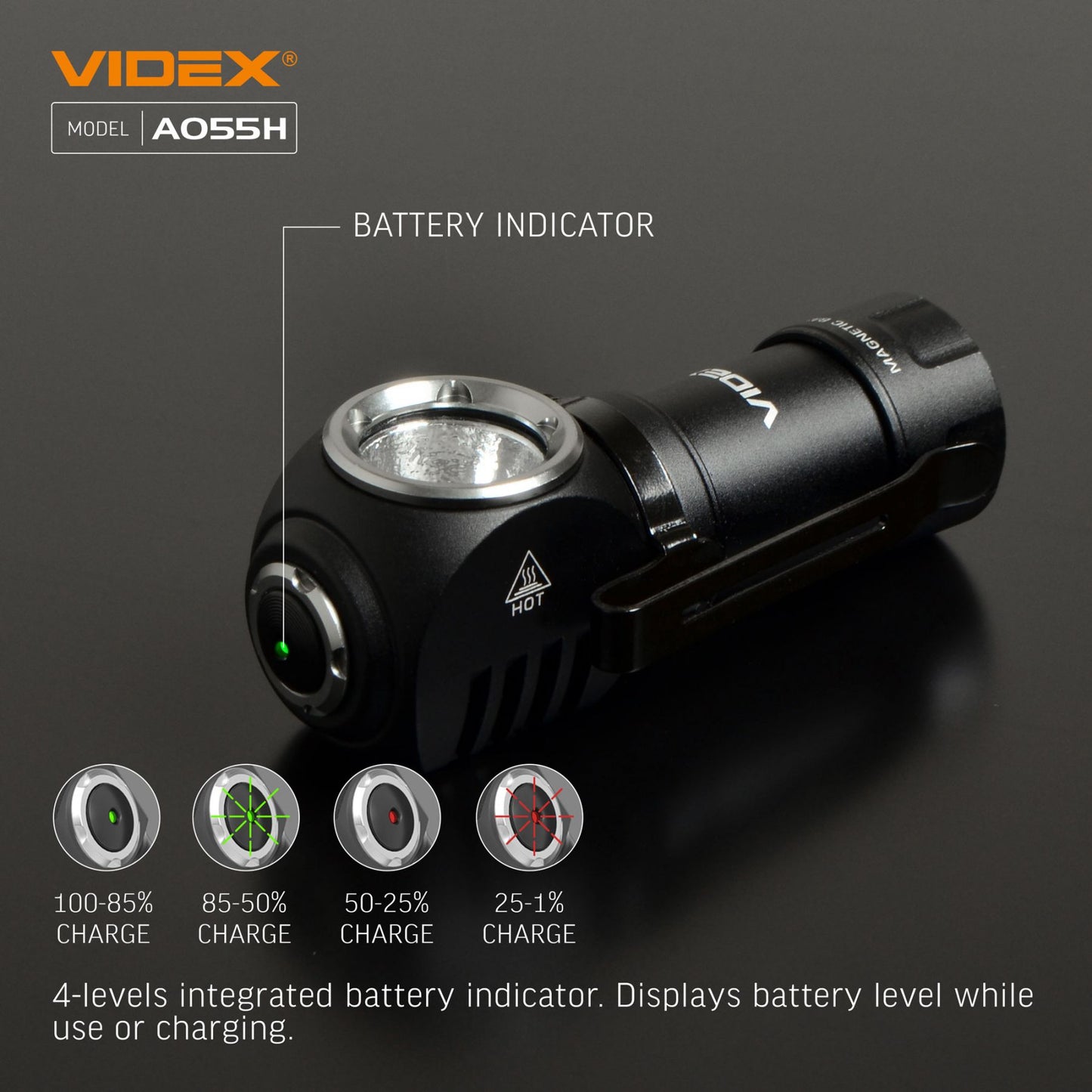 LED Portable Flashlight VIDEX VLF-A055H 600 Lm 5700K – official image 18