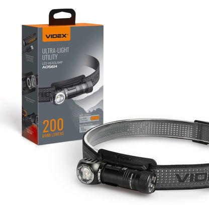 LED Headlamp VIDEX VLF-A056H 200 Lm 5000K – official image 1