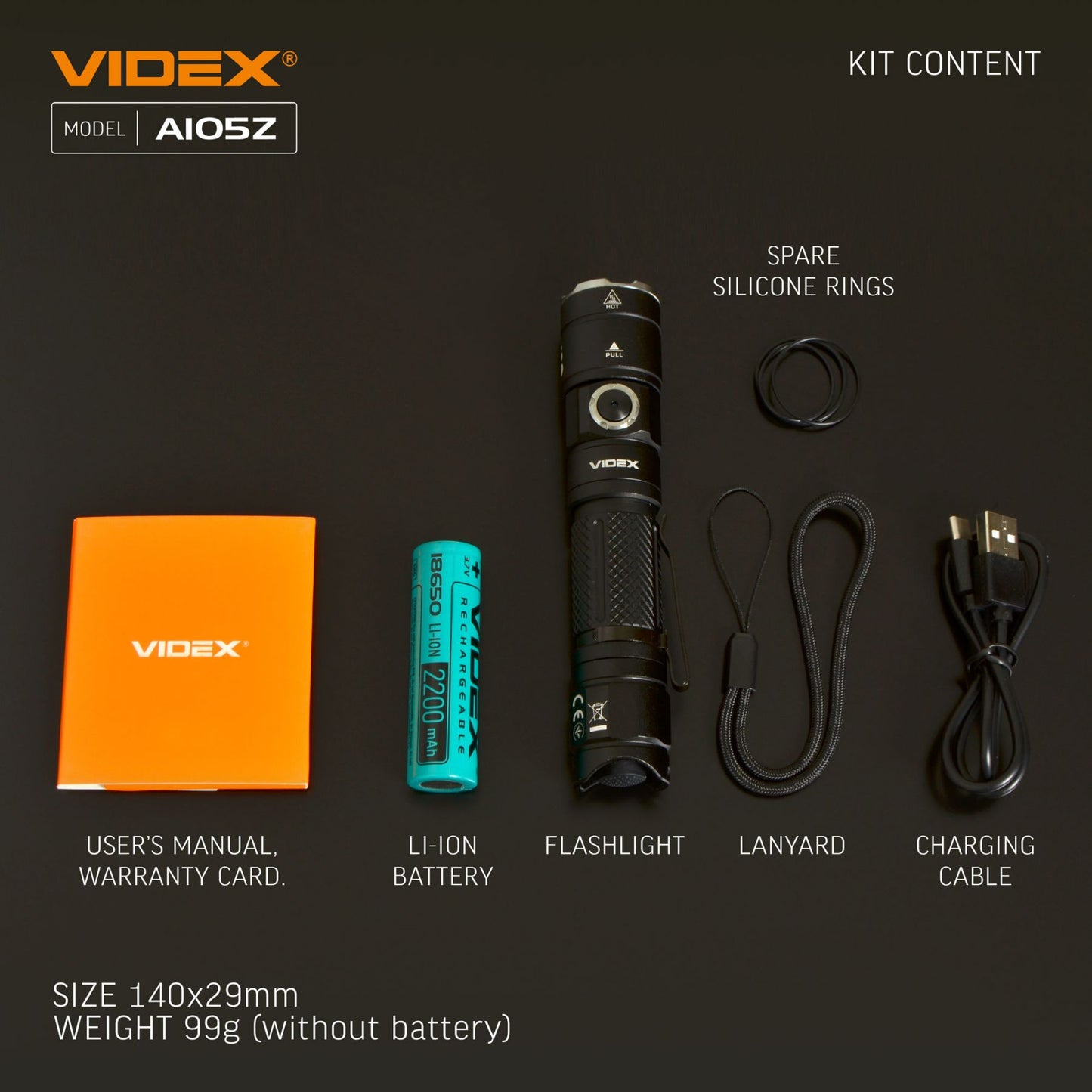 LED Portable Flashlight VIDEX VLF-A105Z 1200 Lm 5000K – official image 30