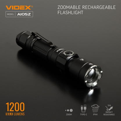 LED Portable Flashlight VIDEX VLF-A105Z 1200 Lm 5000K – official image 16
