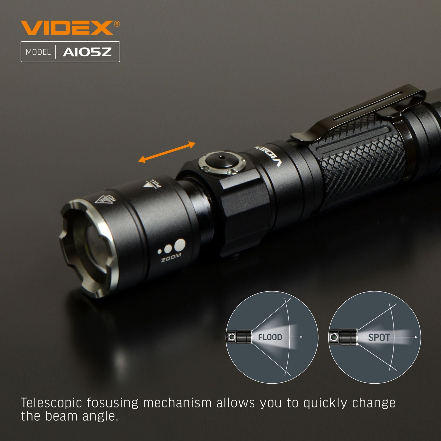 LED Portable Flashlight VIDEX VLF-A105Z 1200 Lm 5000K – official image 18