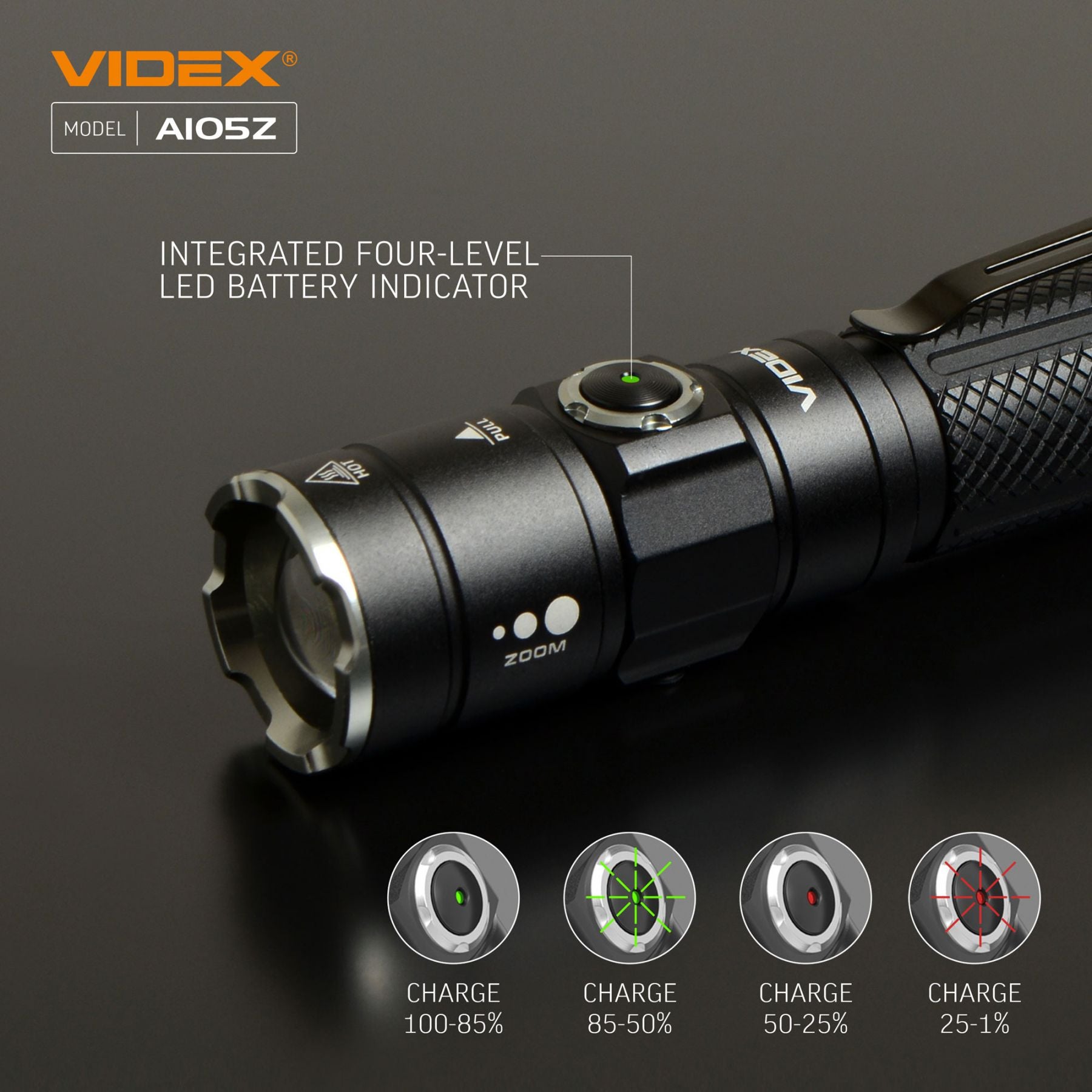 LED Portable Flashlight VIDEX VLF-A105Z 1200 Lm 5000K – official image 24