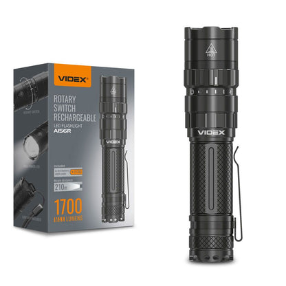 LED Portable Flashlight VIDEX VLF-A156R 1700 Lm 6500K – official image 1