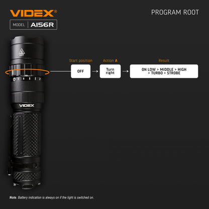 LED Portable Flashlight VIDEX VLF-A156R 1700 Lm 6500K – official image 22