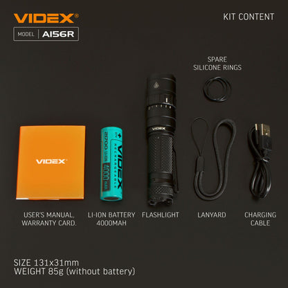 LED Portable Flashlight VIDEX VLF-A156R 1700 Lm 6500K – official image 23