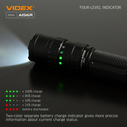 LED Portable Flashlight VIDEX VLF-A156R 1700 Lm 6500K – official image 14