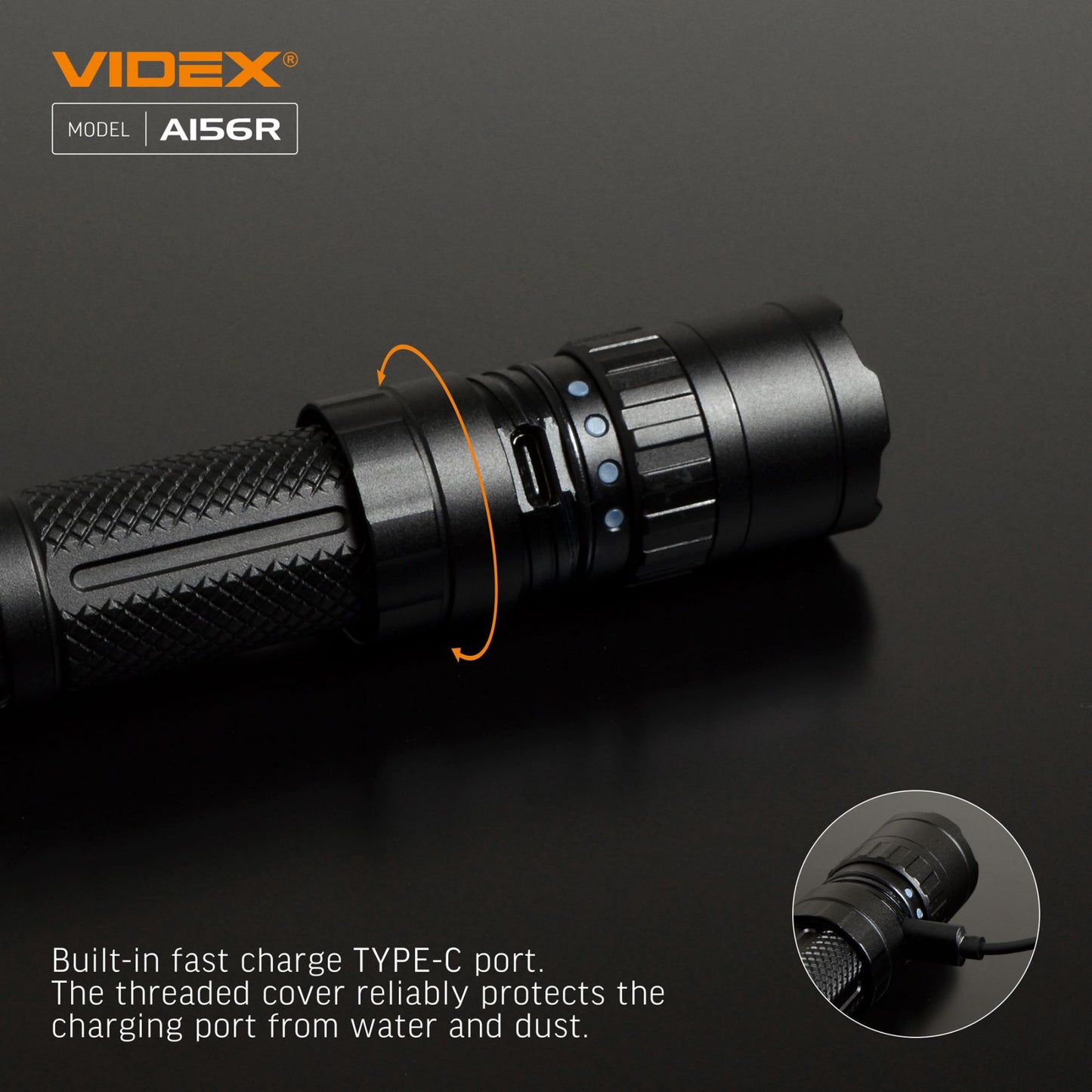 LED Portable Flashlight VIDEX VLF-A156R 1700 Lm 6500K – official image 16