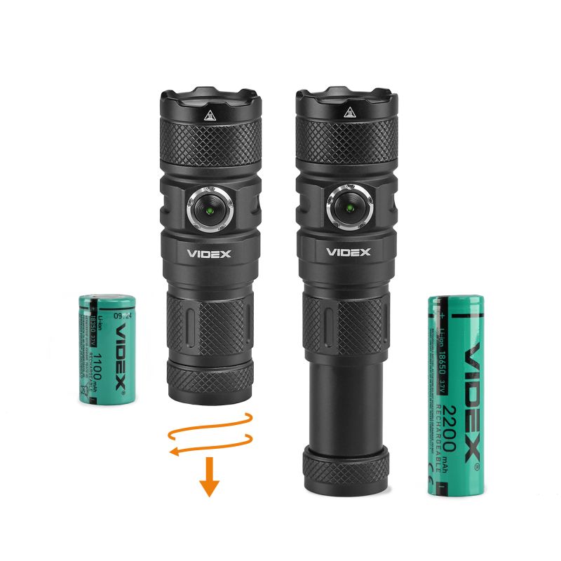 LED Portable Flashlight VIDEX VLF-A298 1500 Lm 5000K – official image 4