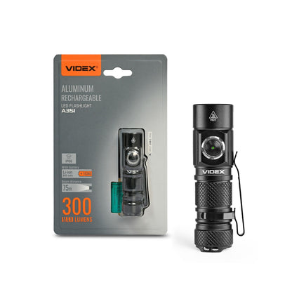 LED Portable Flashlight VIDEX VLF-A351 300 Lm 5000K – official image 1