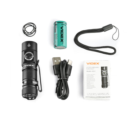 LED Portable Flashlight VIDEX VLF-A351 300 Lm 5000K – official image 14