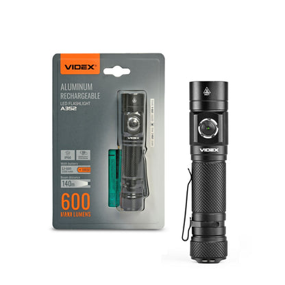 LED Portable Flashlight VIDEX VLF-A352 600 Lm 5000K – official image 1