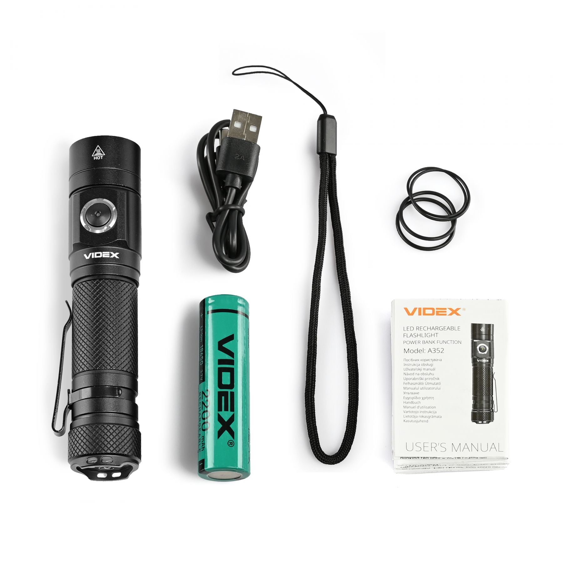 LED Portable Flashlight VIDEX VLF-A352 600 Lm 5000K – official image 15