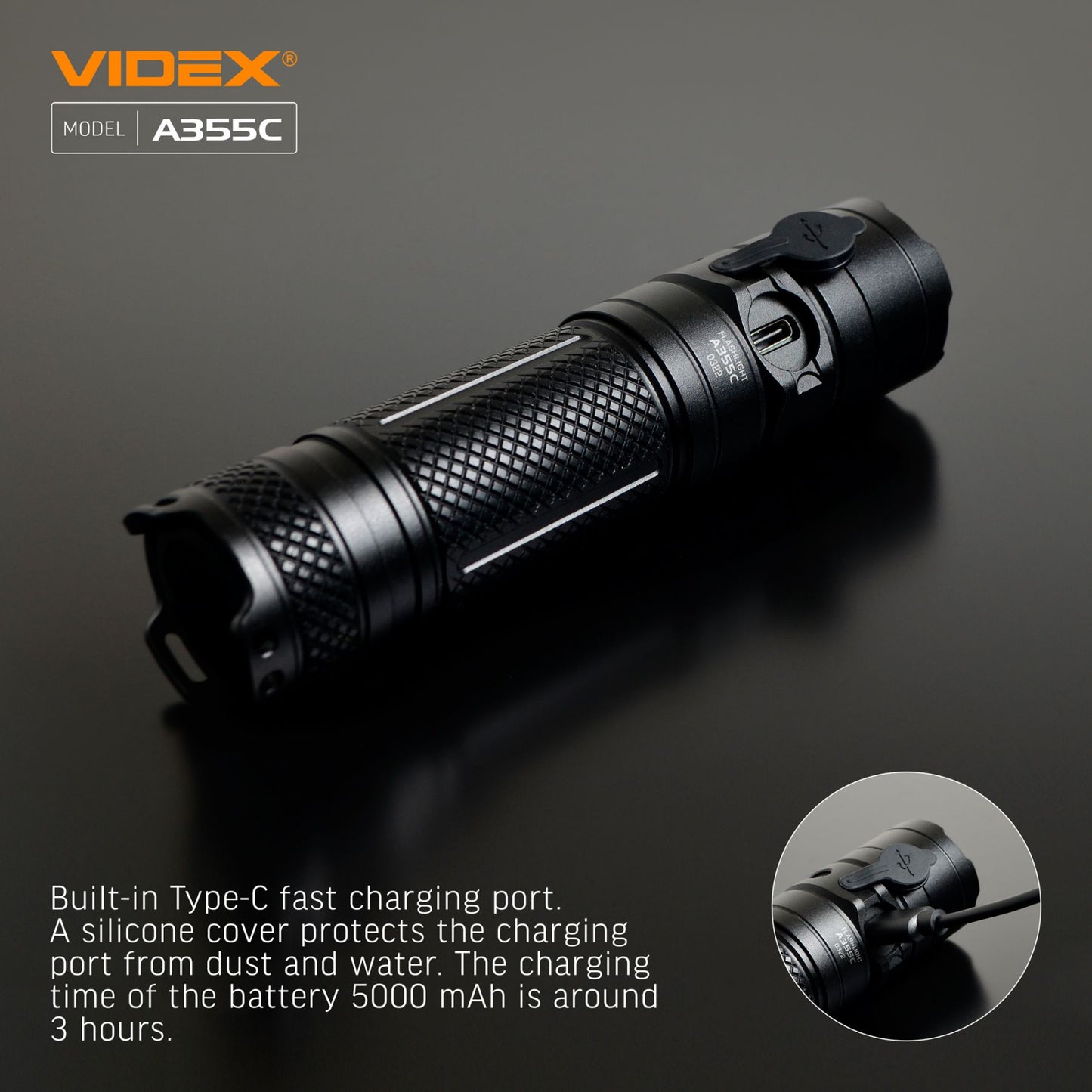 LED Portable Flashlight VIDEX VLF-A355C 4000 Lm 5000K – official image 20