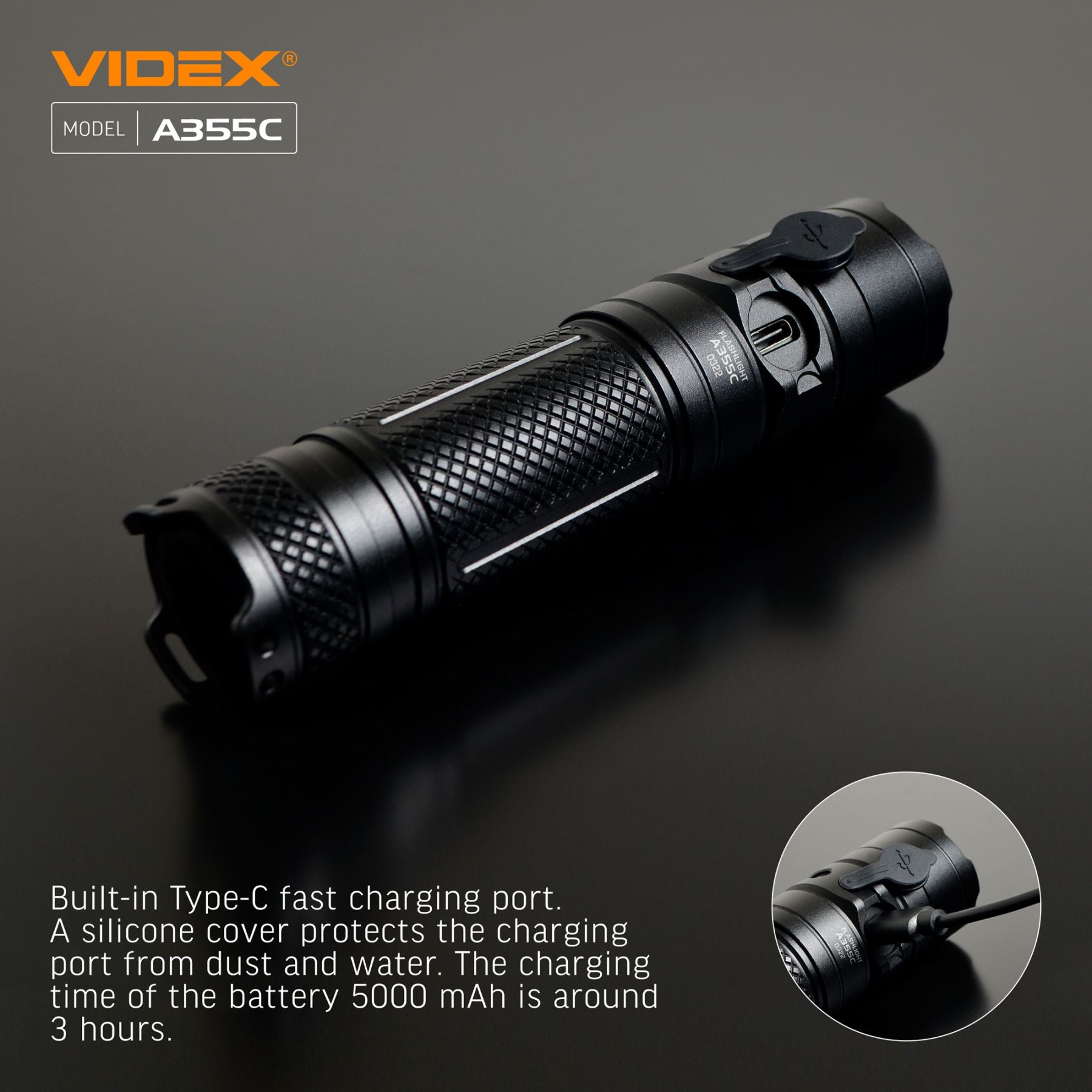 LED Portable Flashlight VIDEX VLF-A355C 4000 Lm 5000K – official image 20