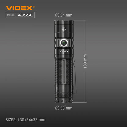LED Portable Flashlight VIDEX VLF-A355C 4000 Lm 5000K – official image 23