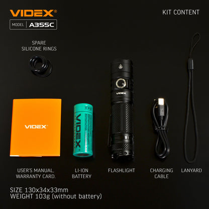 LED Portable Flashlight VIDEX VLF-A355C 4000 Lm 5000K – official image 27