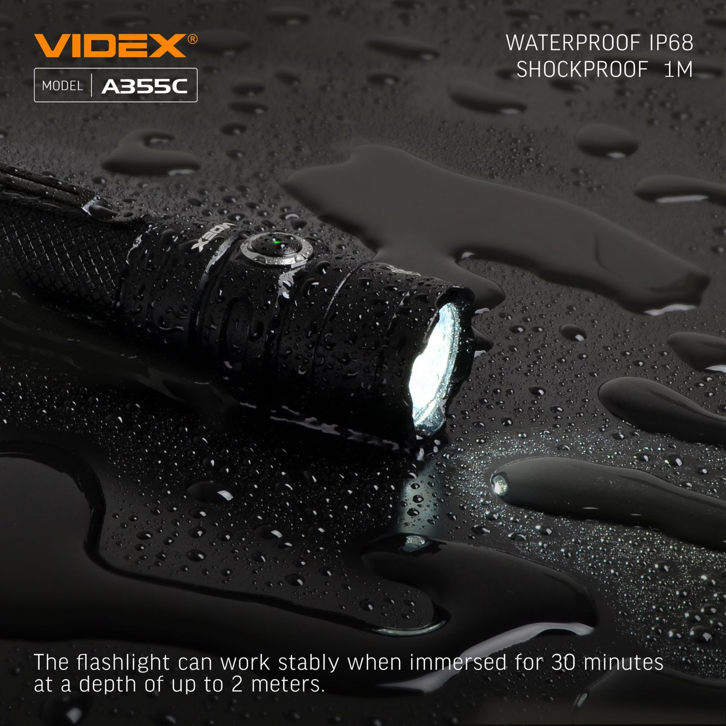 LED Portable Flashlight VIDEX VLF-A355C 4000 Lm 5000K – official image 18