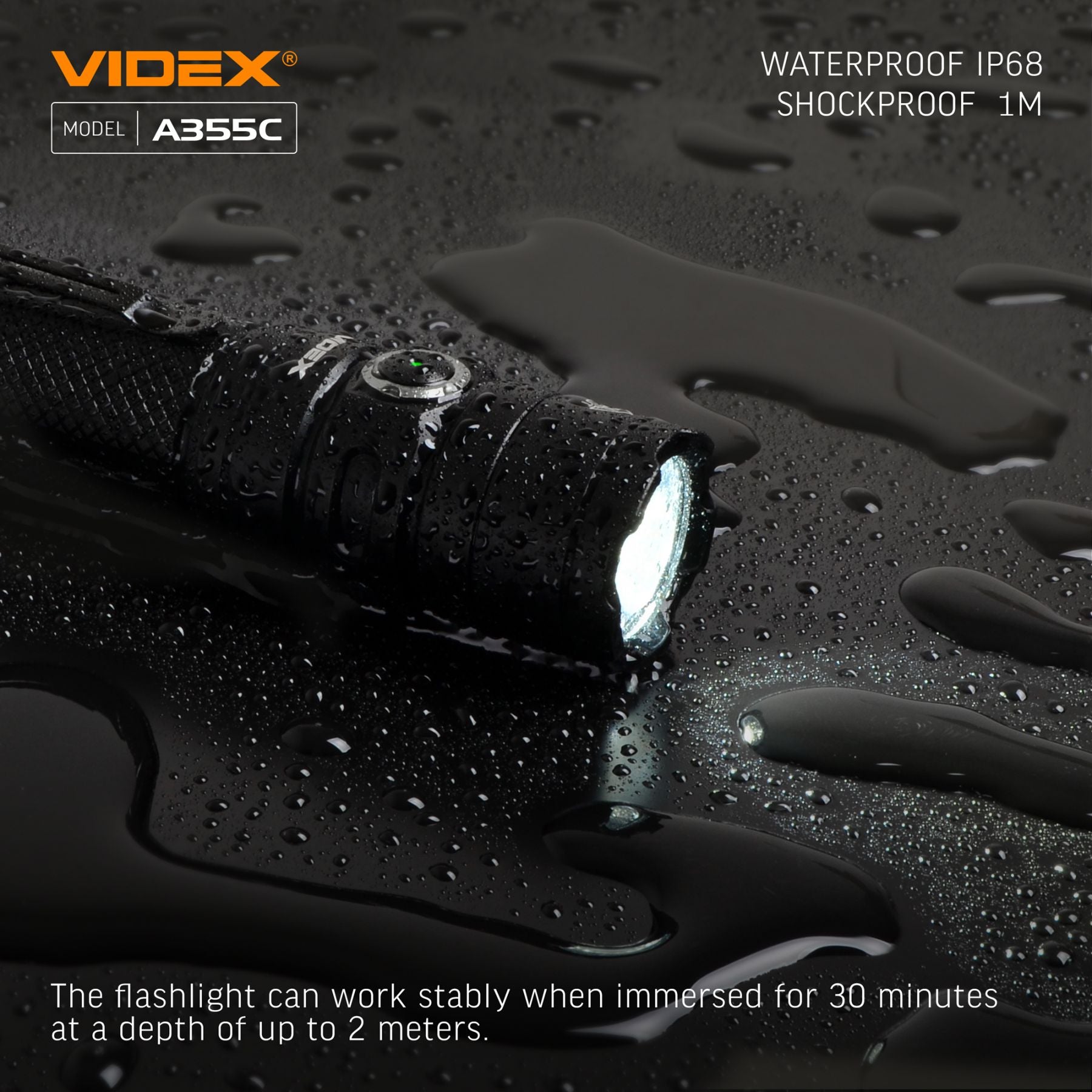 LED Portable Flashlight VIDEX VLF-A355C 4000 Lm 5000K – official image 18