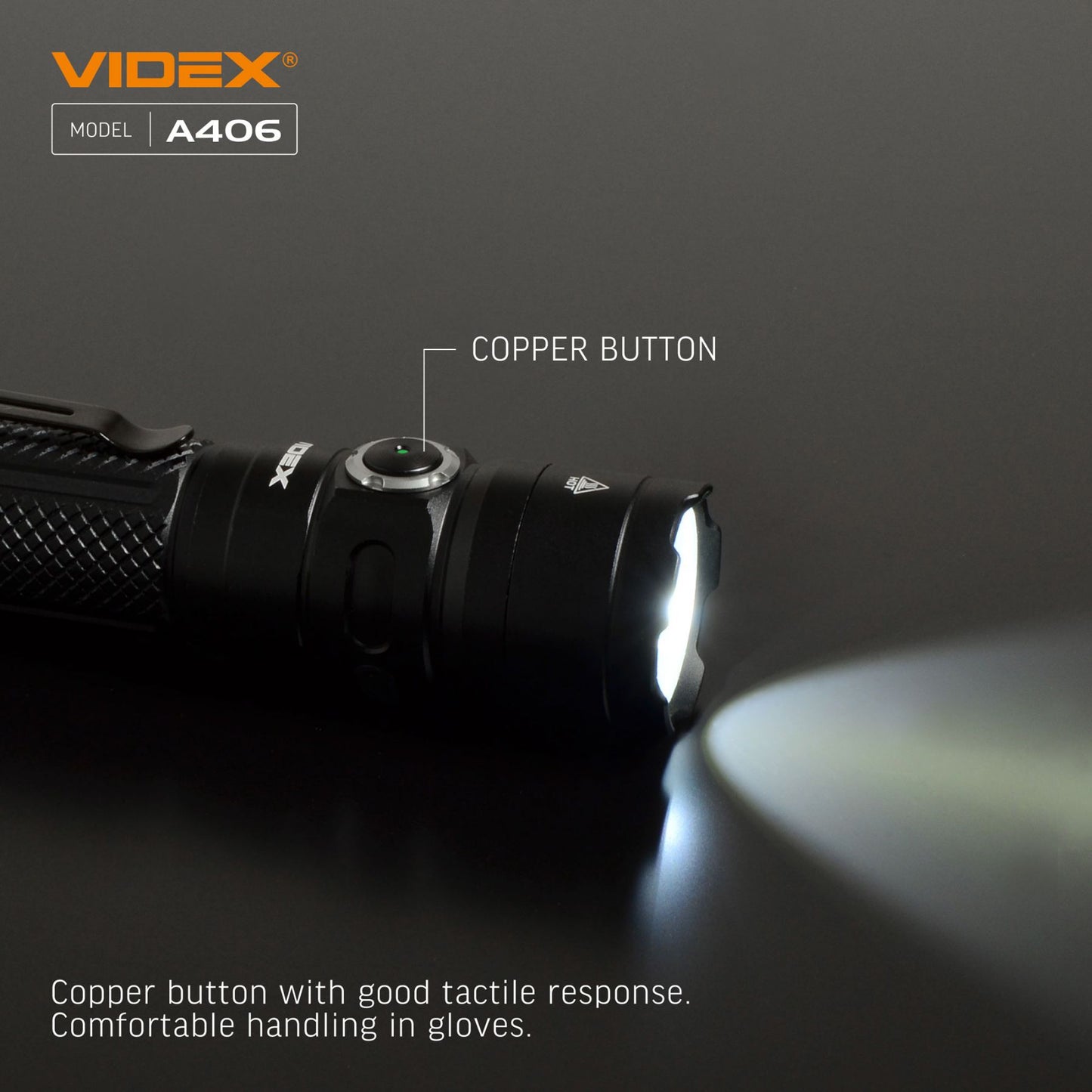 LED Portable Flashlight VIDEX VLF-A406 4000 Lm 6500K – official image 14