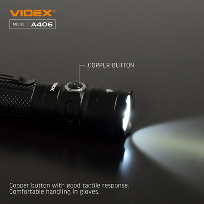LED Portable Flashlight VIDEX VLF-A406 4000 Lm 6500K – official image 14