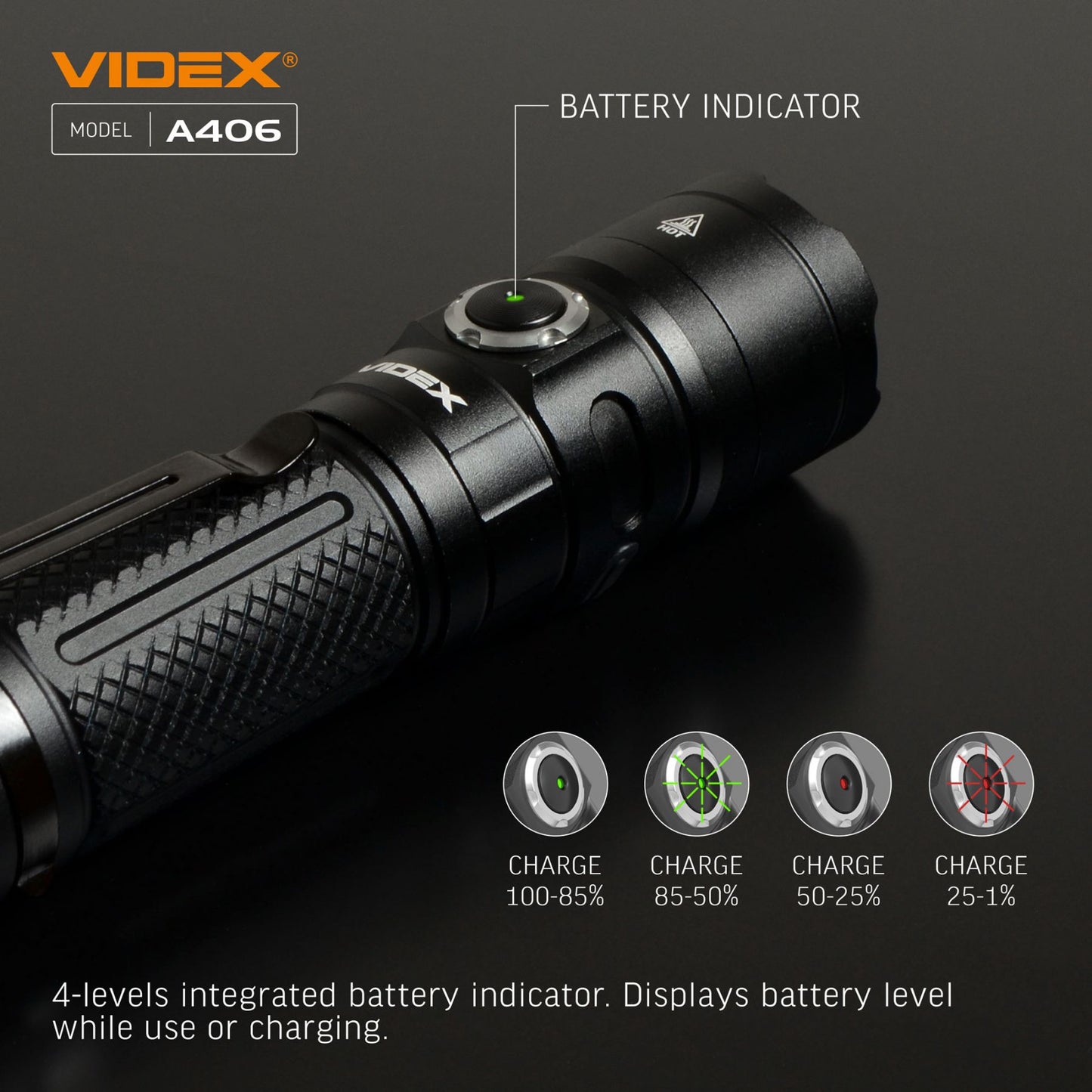 LED Portable Flashlight VIDEX VLF-A406 4000 Lm 6500K – official image 15