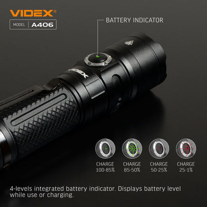 LED Portable Flashlight VIDEX VLF-A406 4000 Lm 6500K – official image 15